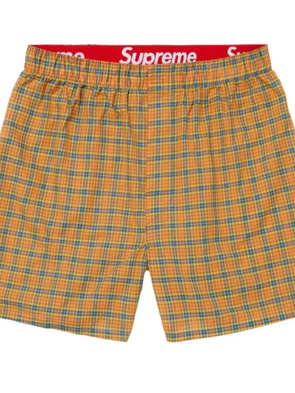 BRAND NEW Authentic SUPREME X HANES 4-Pack PLAID Woven BOXERS Size M | 32-34